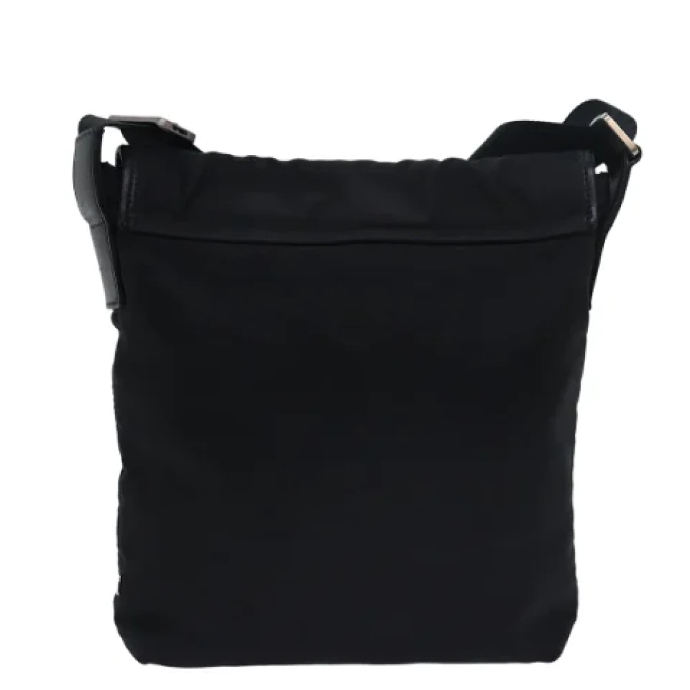 Burberry Vintage Pre-owned Fabric shoulder-bags Black Dames
