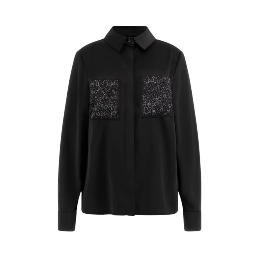 Guess , Damen, Blusen & Hemden, Schwarzk, Xs