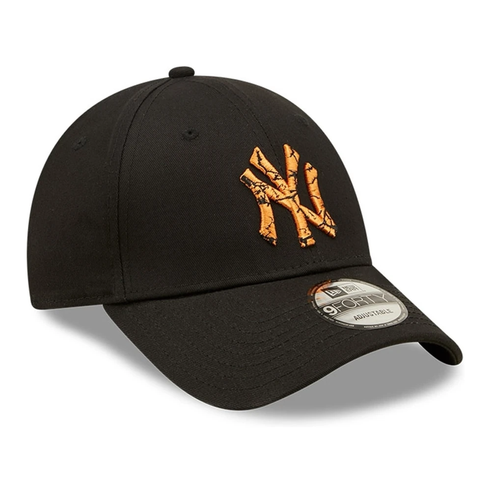 New era Zwarte Yankees Marmer Infill Pet Black Heren