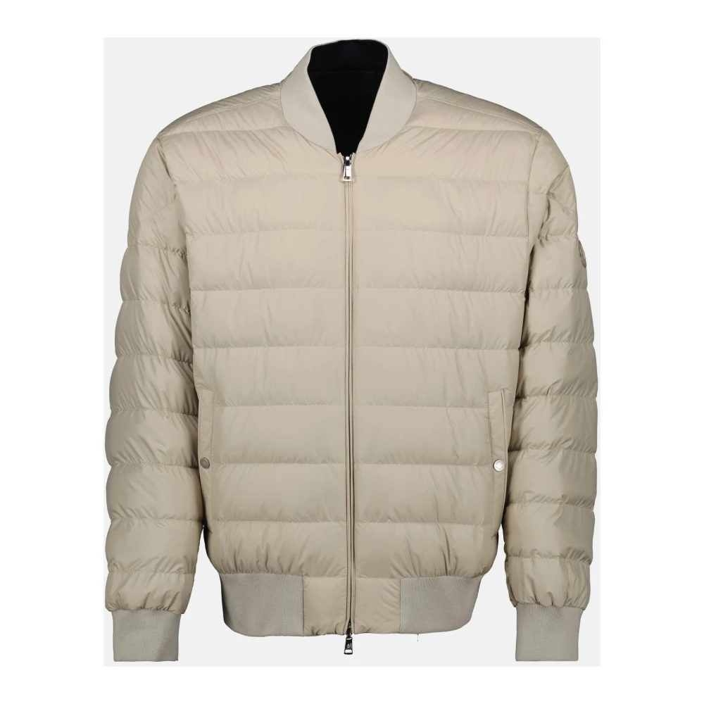 Moncler Omkeerbare Bomberjack Blauw Beige Blue Heren