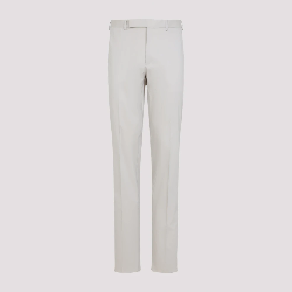 Ermenegildo Zegna Witte Katoenblend Broek White Heren