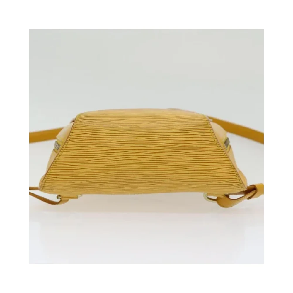 Louis Vuitton Vintage Pre-owned Leather backpacks Yellow Dames