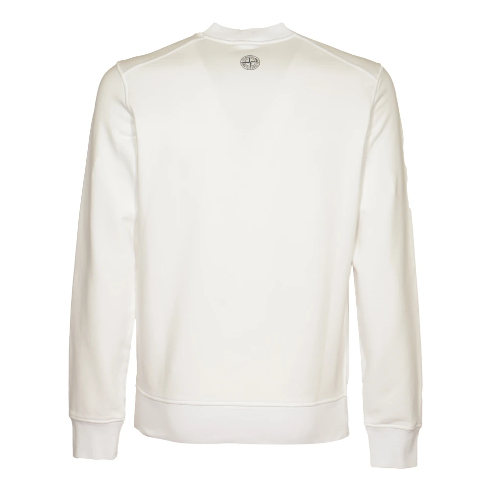 Stone Island Witte Grafische Trui White Heren