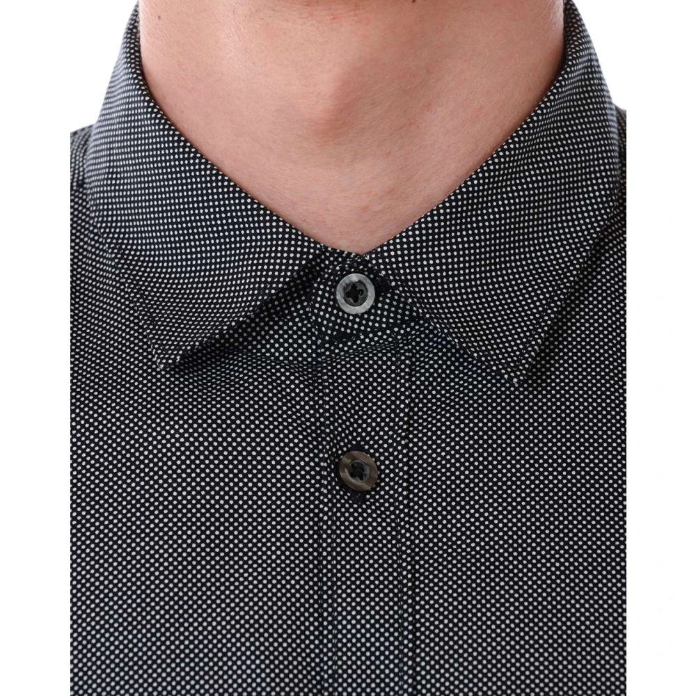 Daniele Alessandrini Basis Polo Kraag Shirt Black Heren