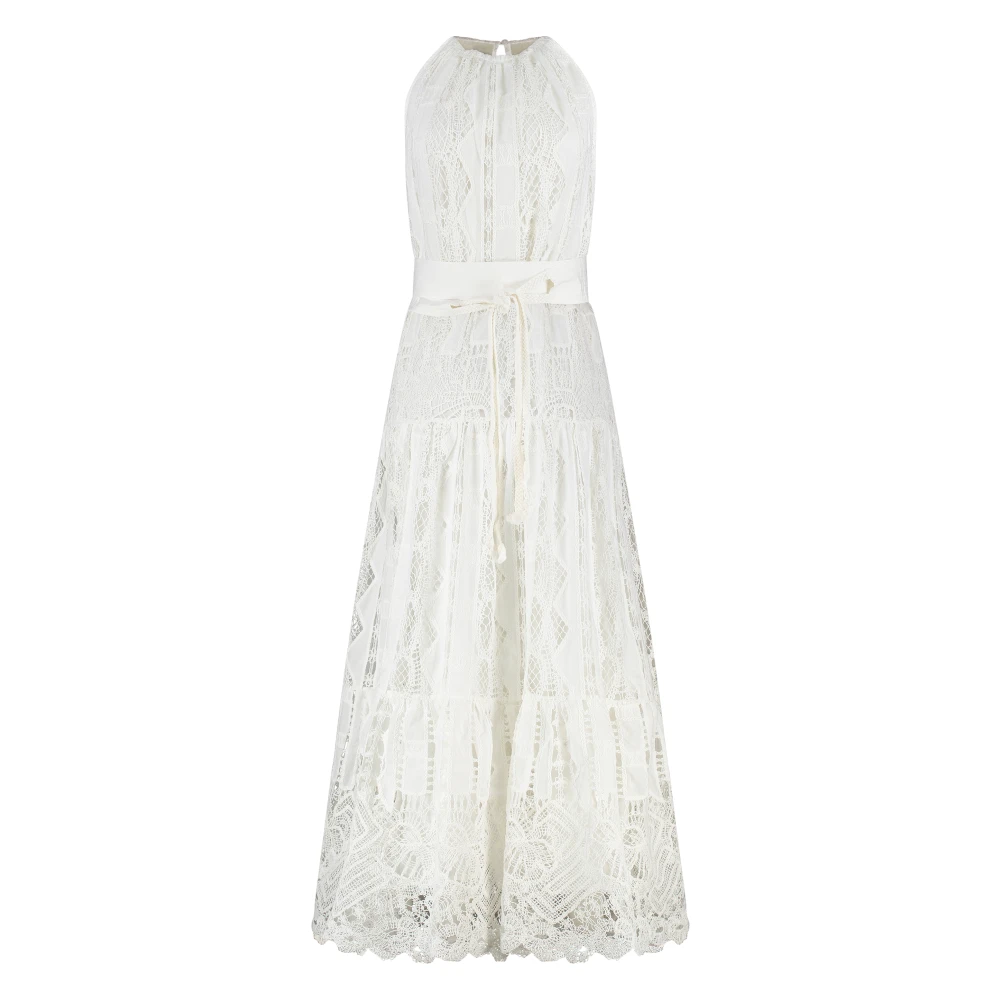 Pinko Women's White Maxi Dresses, S, La Cura Dress