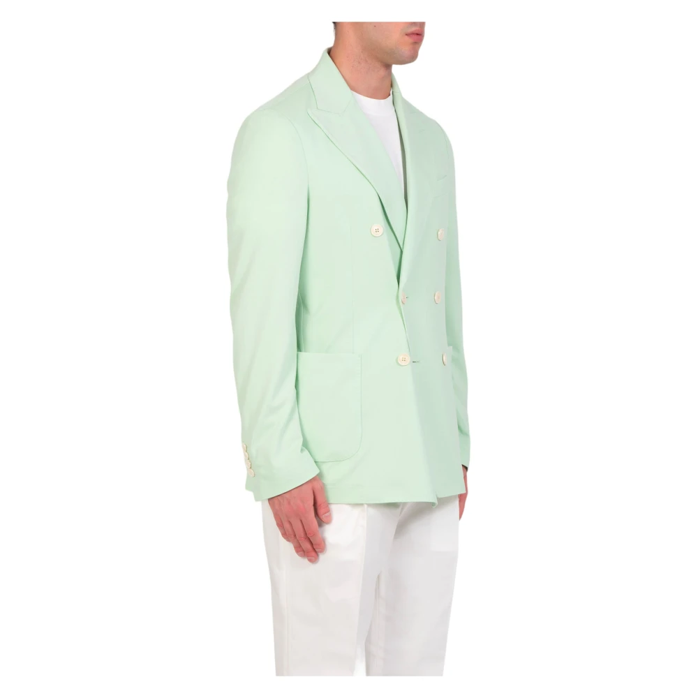 Circolo 1901 Pastel Double-Breast Blazer Green Heren