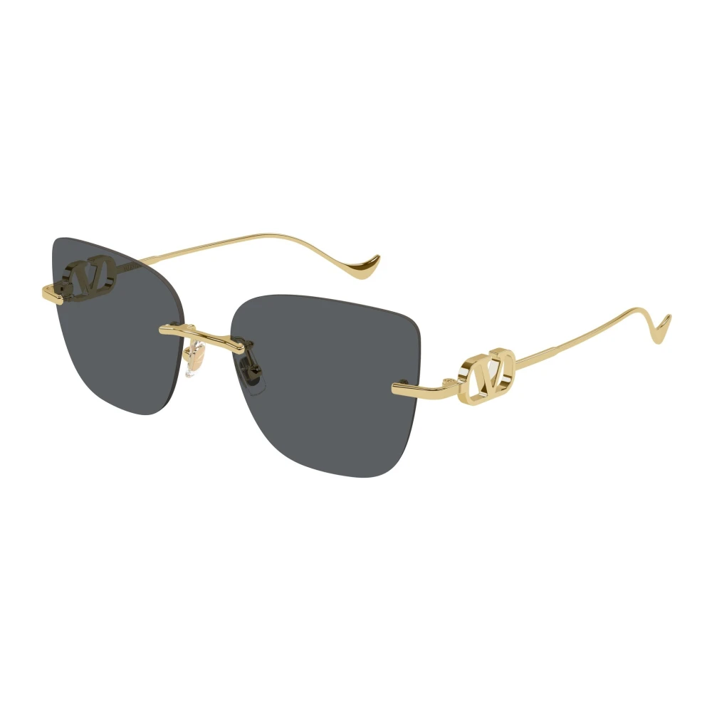 Valentino Women's Yellow Rimless Sunglasses - Sunglasses - 54 Mm - Accessories