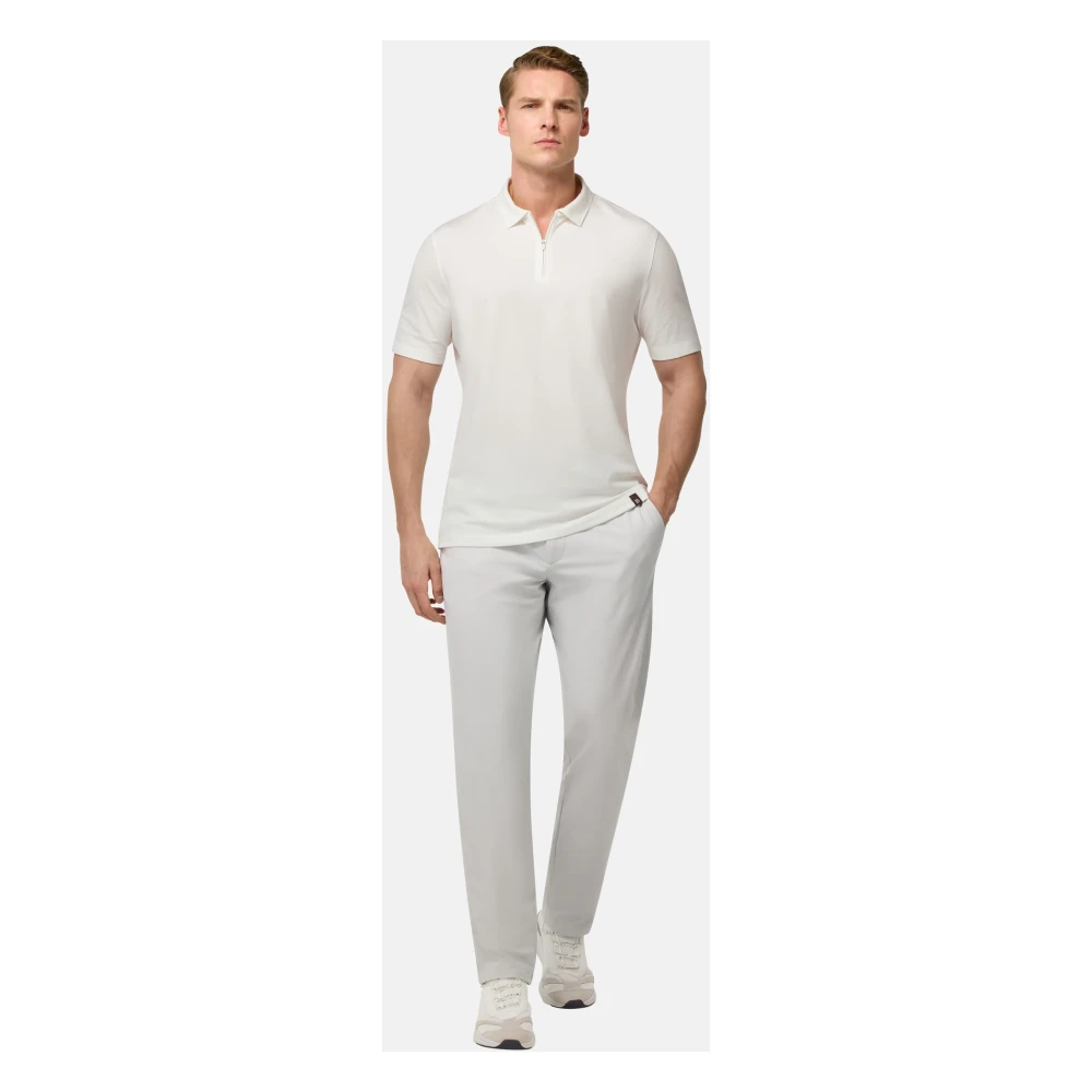 Boggi Milano B Tech S.Cafè High-Performance Piqué Polo Shirt Blue Heren