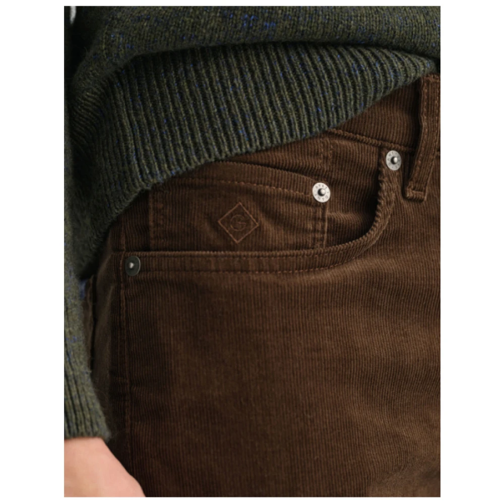 Gant Slimme Velvet Hayes Broek Brown Heren