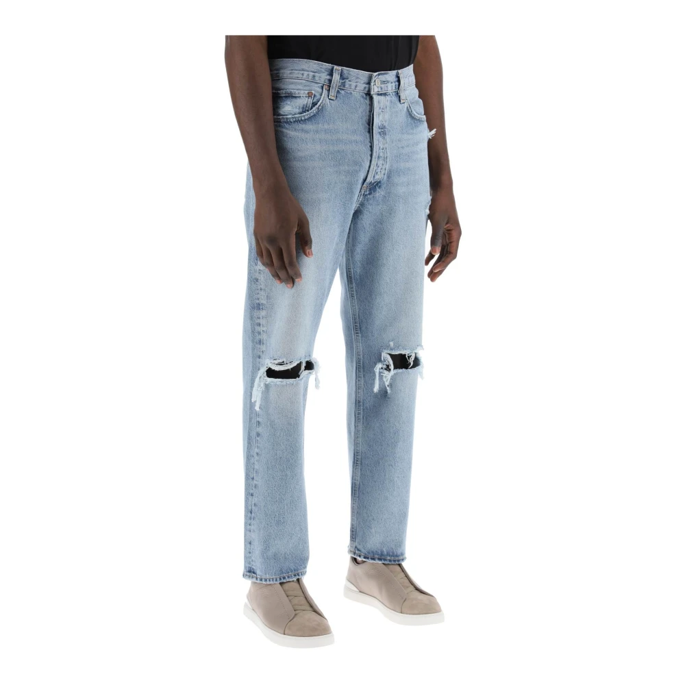 Agolde Straight Jeans Blue Heren