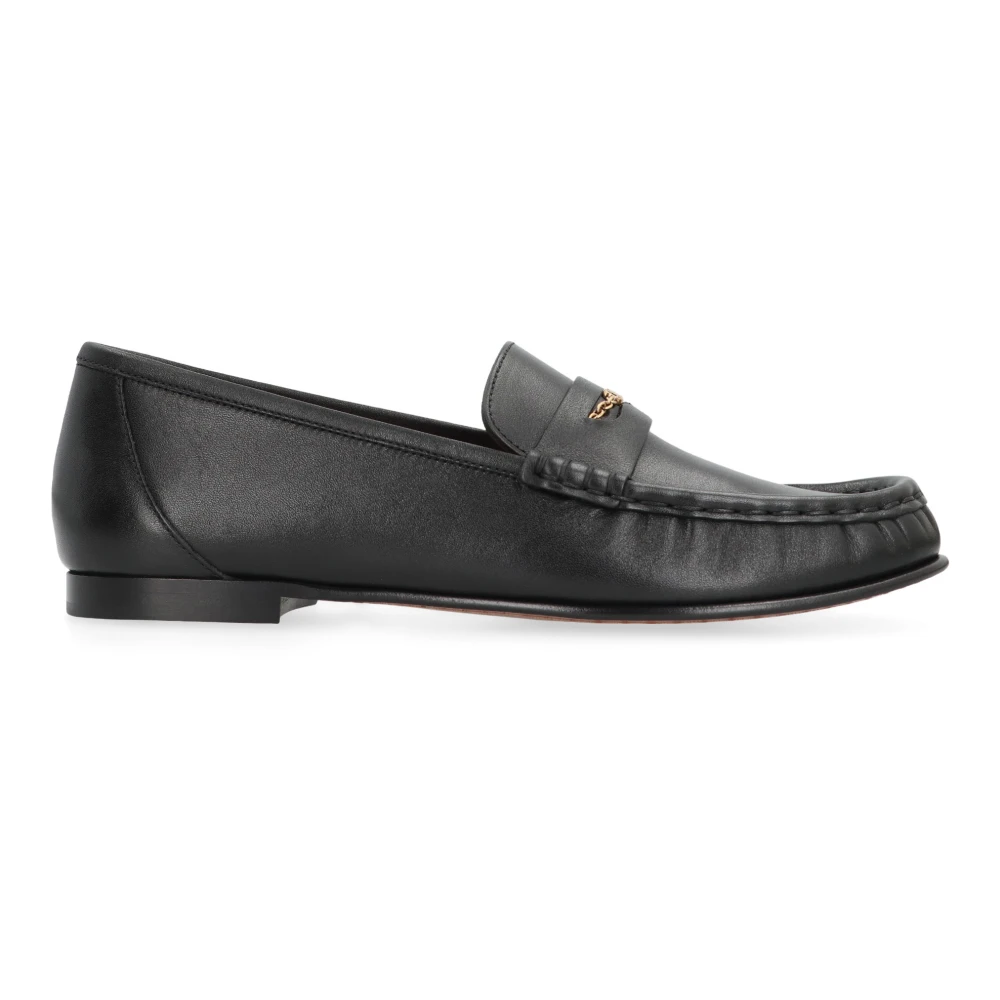 Chloé , Loafers, Female, Black, 6 Uk, Leather Loafers With Round Toeline