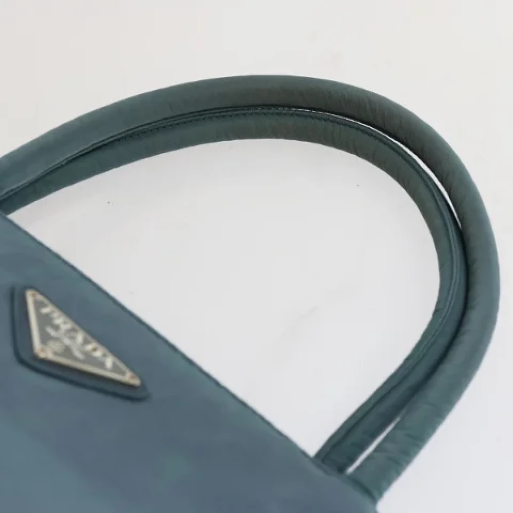 Prada Vintage Pre-owned Nylon totes Blue Dames