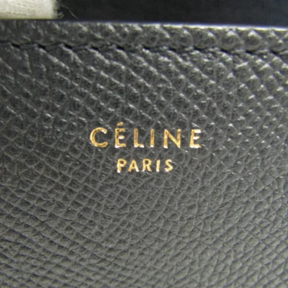 Celine Vintage Pre-owned Leather shoulder-bags Black Dames