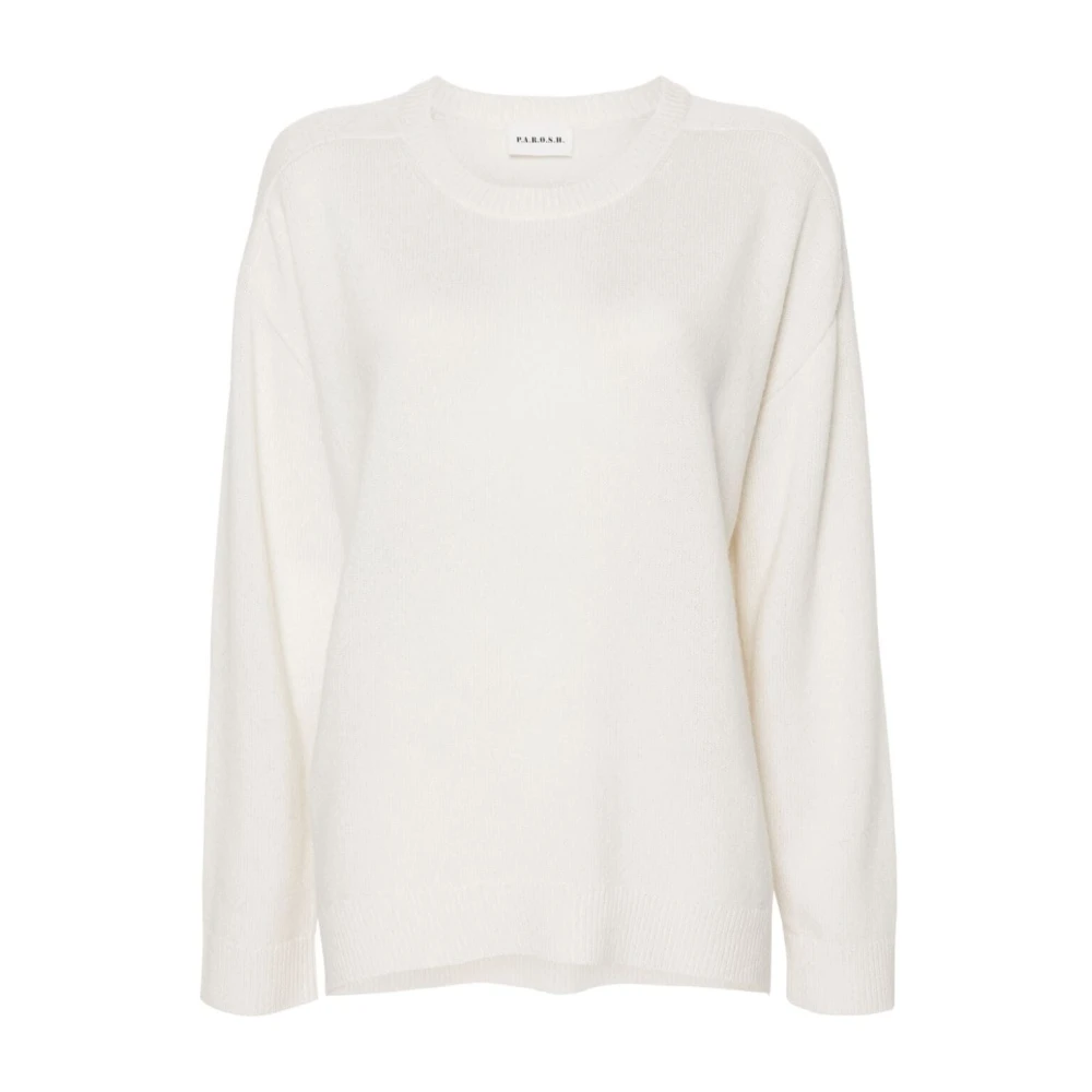P.a.r.o.s.h. Stijlvolle Panna Maglia Top Beige Dames