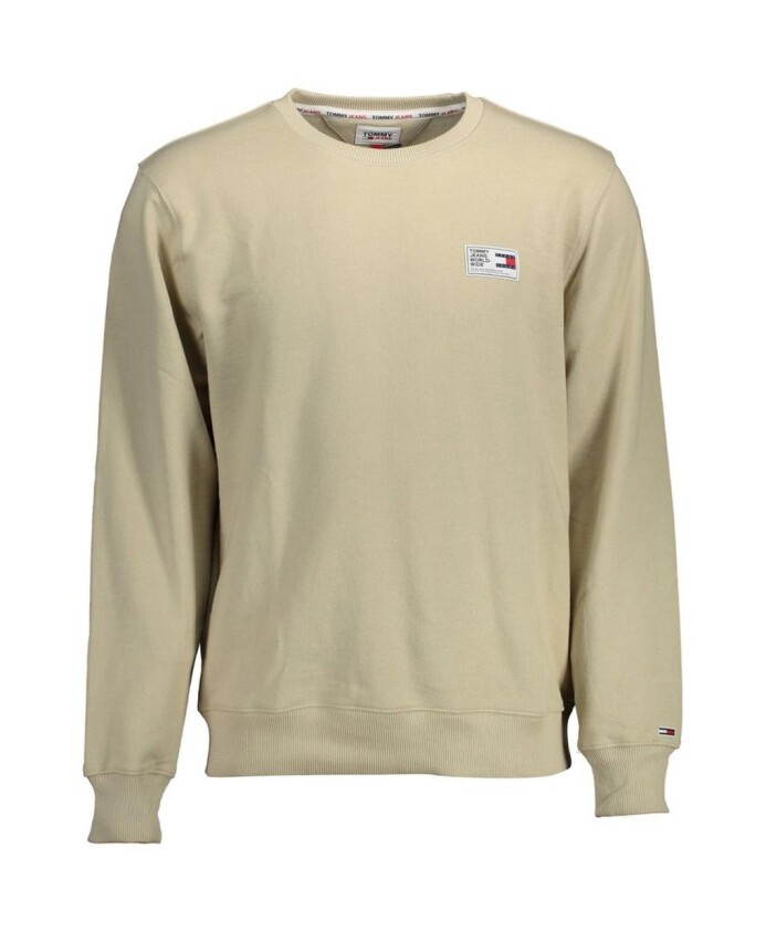 pull-en-coton-beige-a-col-rond