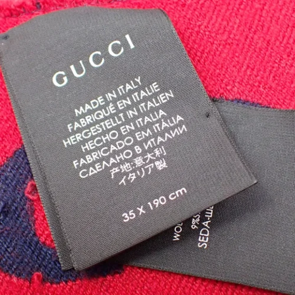 Gucci Vintage Pre-owned Silk scarves Multicolor Heren