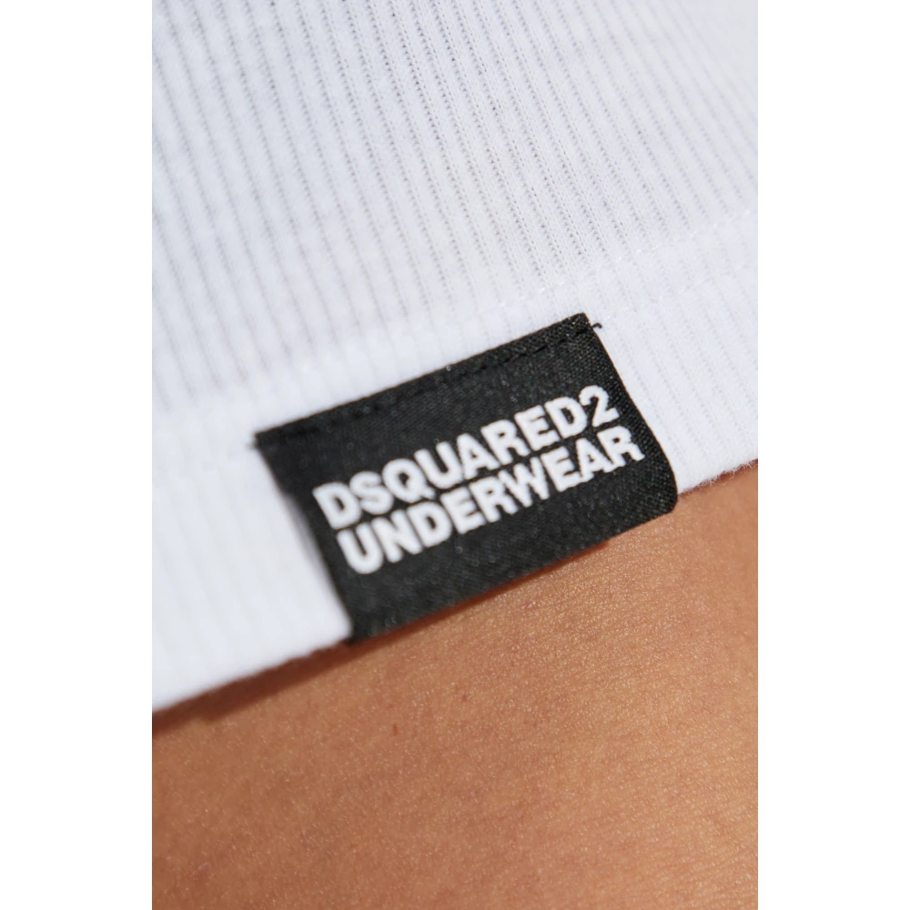 Dsquared2 Lingerietop met bandjes White Dames