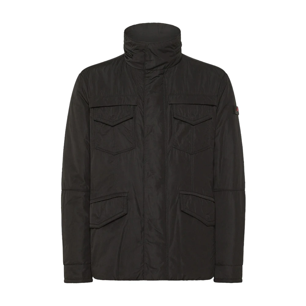 Peuterey Urban Field Jacket met Strepen Black Heren