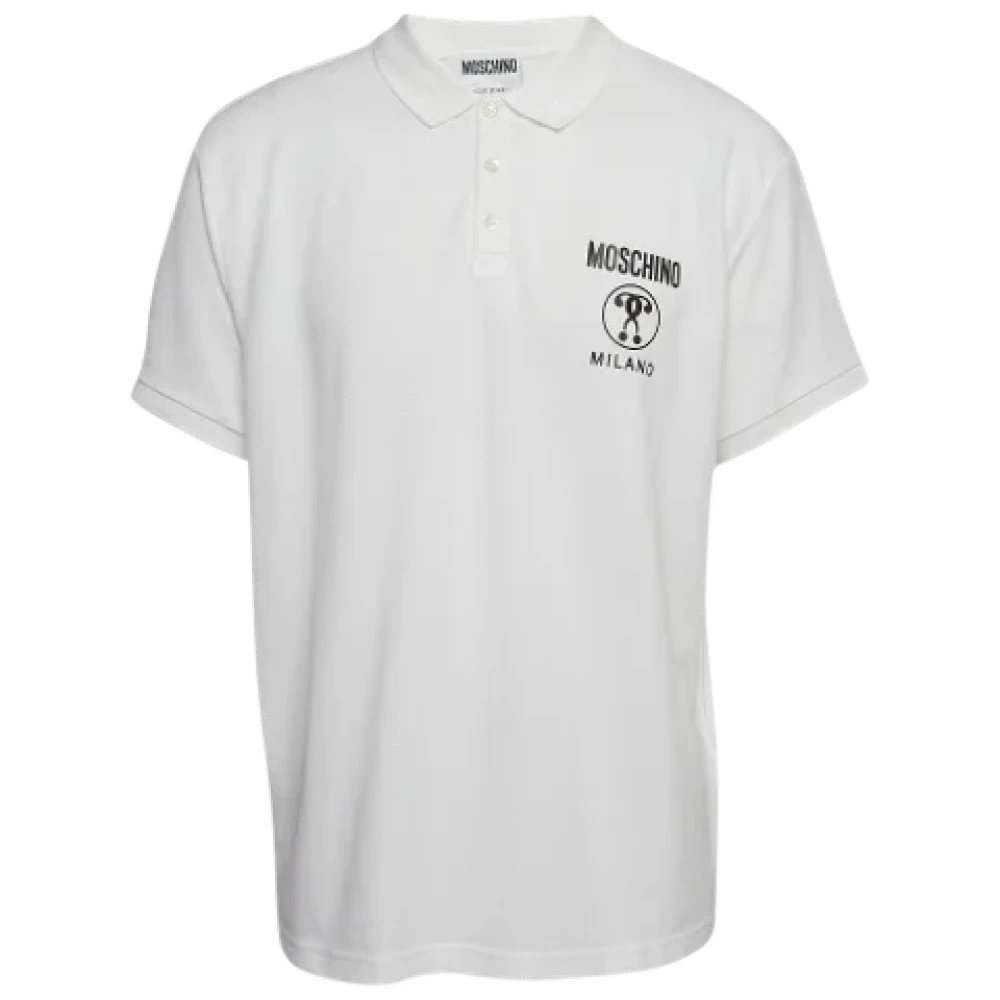 Moschino Pre-Owned Pre-owned Cotton tops White Heren