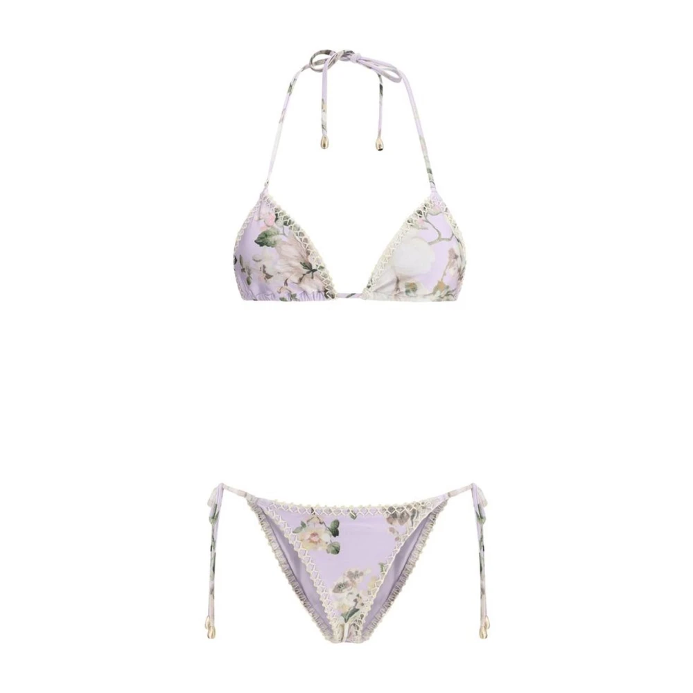 Zimmermann Bloemen Gehaakte Driehoekige Badpak Multicolor Dames