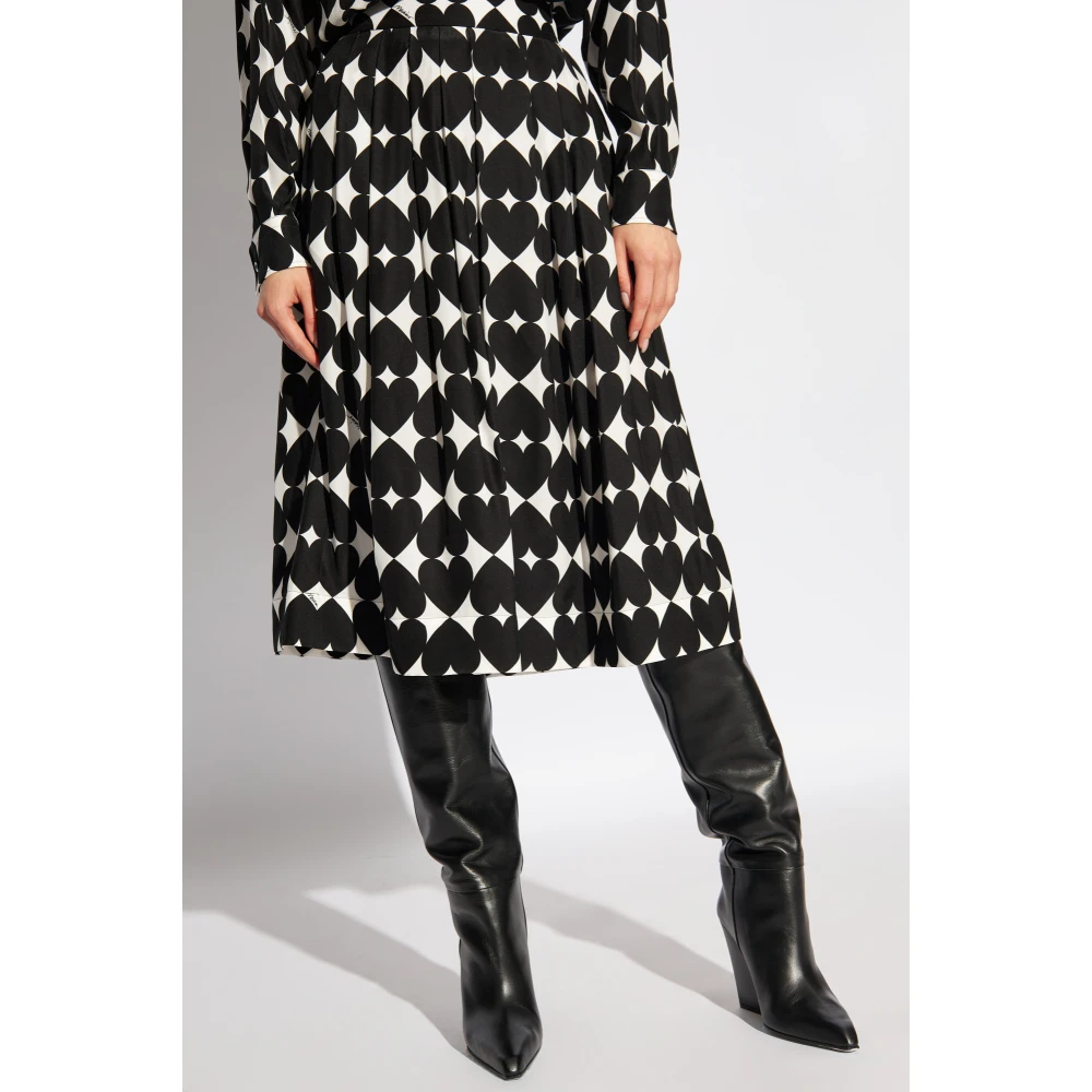 Moschino Rok met bedrukt patroon Black Dames