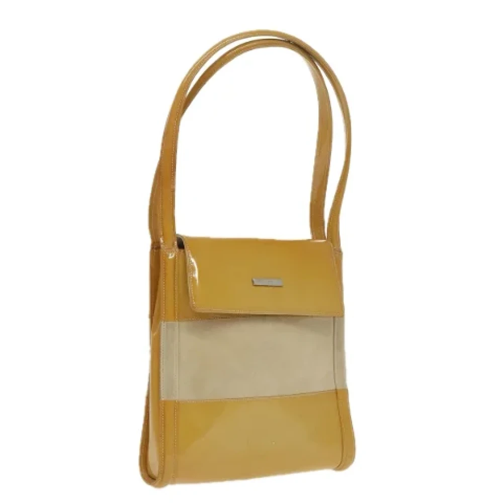 Gucci Vintage Pre-owned Leather shoulder-bags Yellow Dames