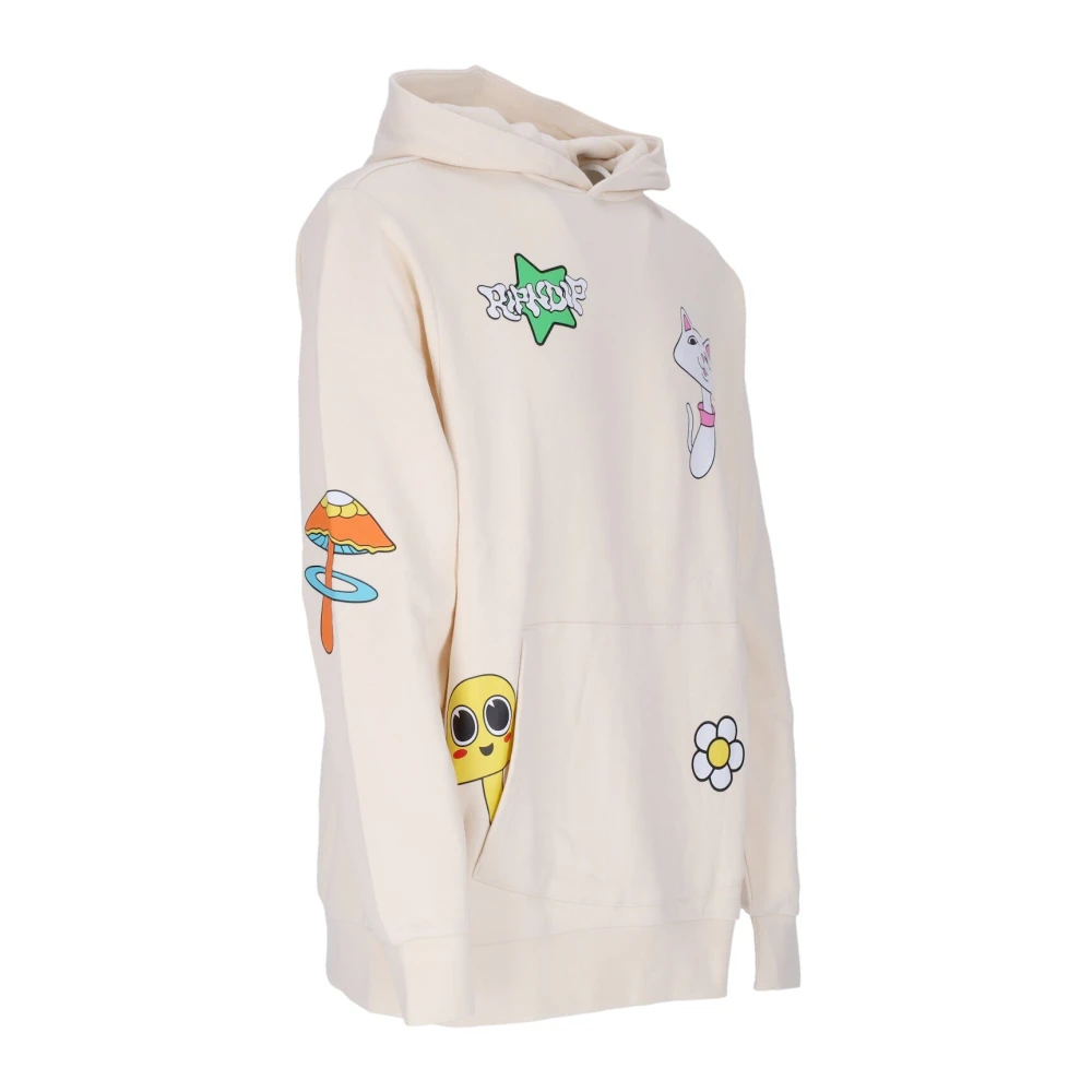 Ripndip Shroom Mania Hoodie Mineraalwas Beige Heren