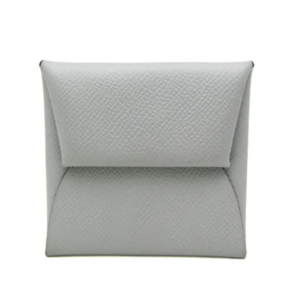 Hermès Vintage Pre-owned Leather wallets Gray Dames