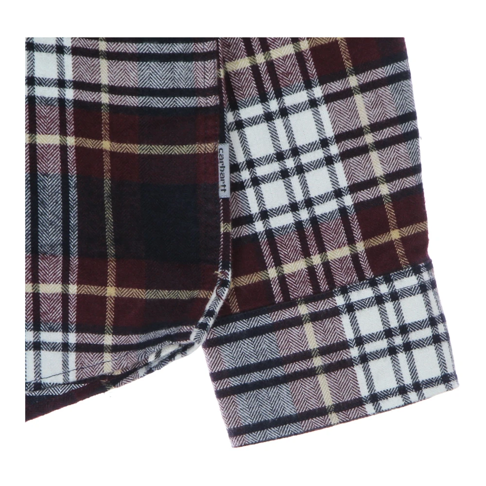 Carhartt WIP Geruite Flanellen Overhemd Lange Mouw Multicolor Heren