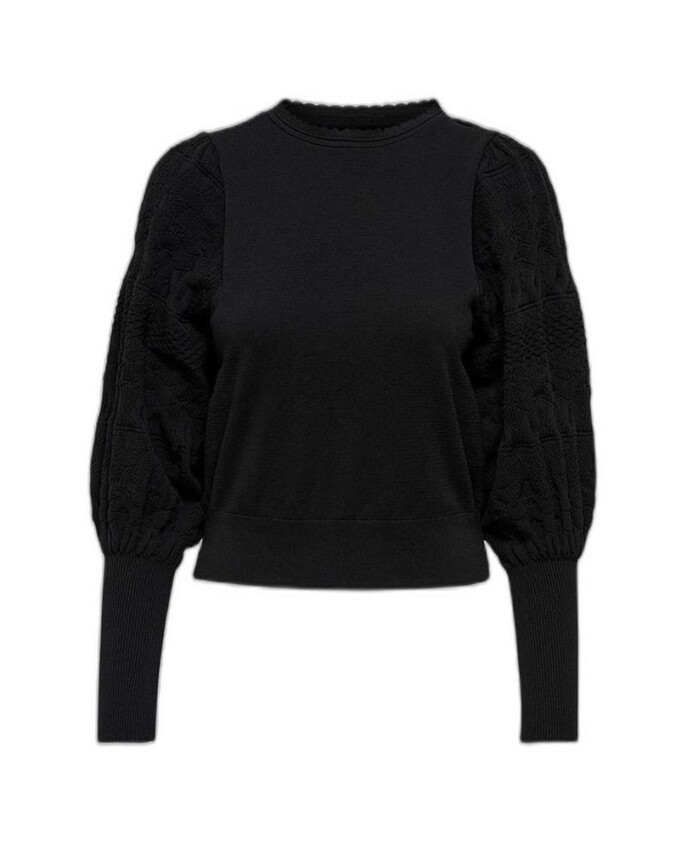 pull-noir-a-manches-longues