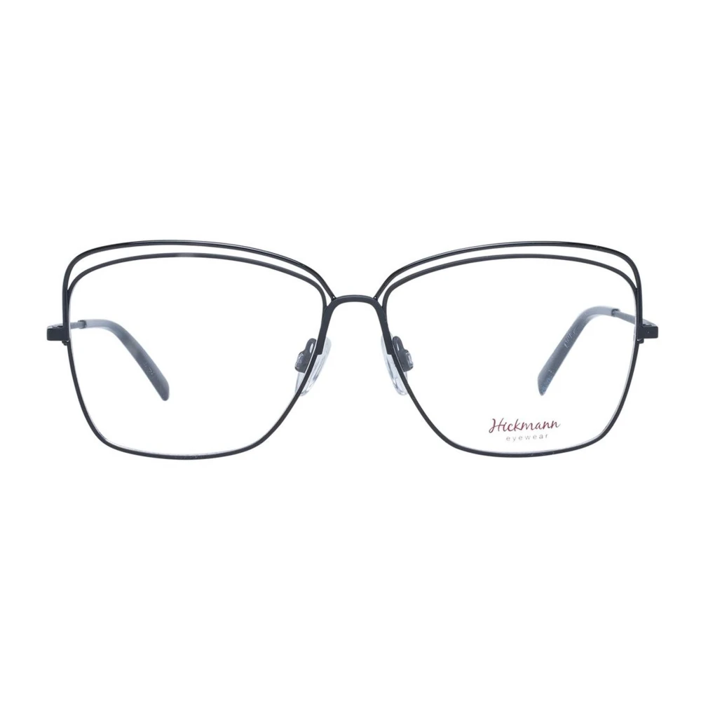 Ana Hickmann Zwarte Vierkante Metalen Optische Frames Vrouwen Black Dames