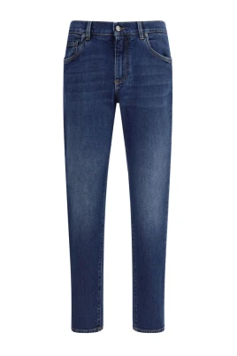 Mid-Rise Bomulls Jeans