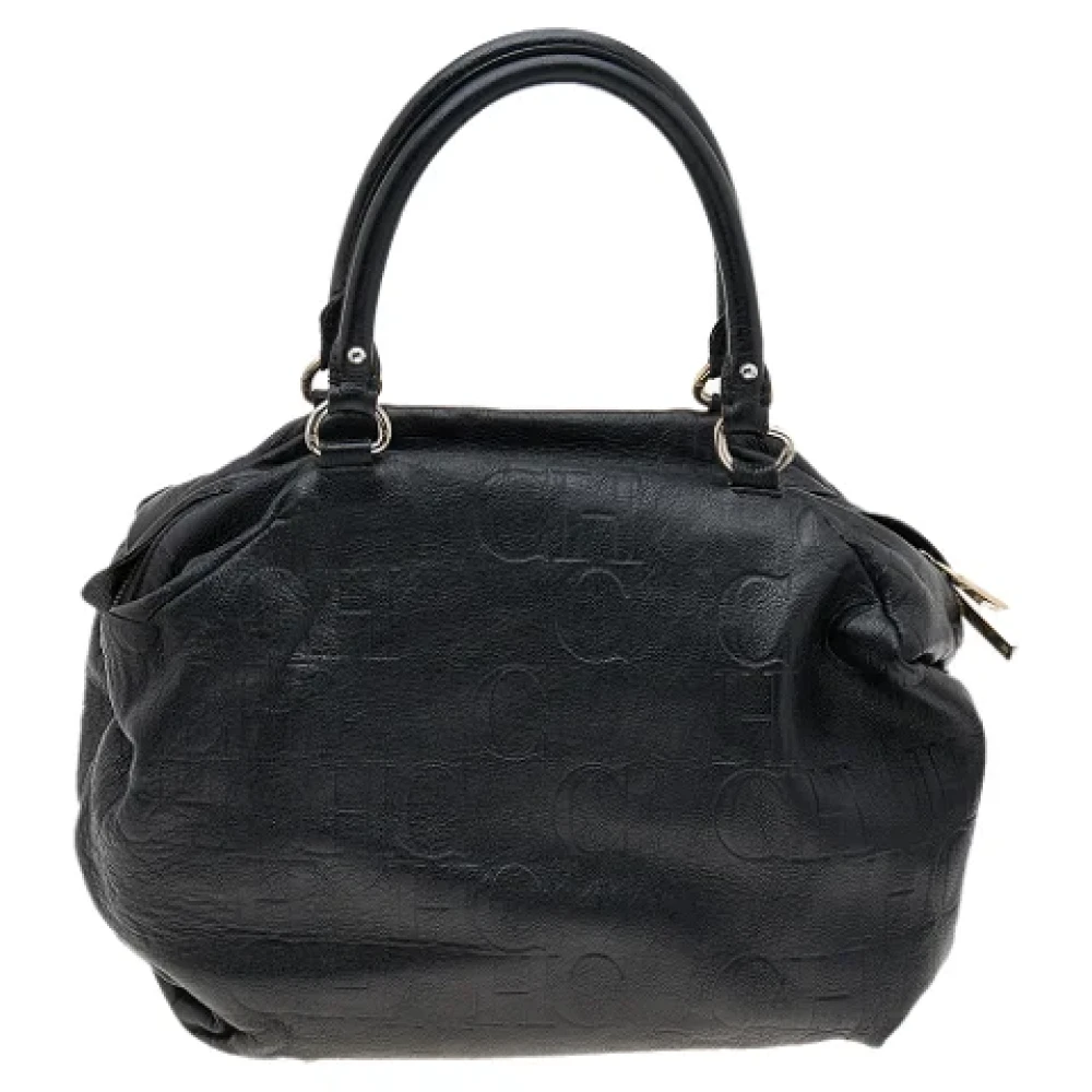 Carolina Herrera Pre-owned Leather handbags Black Dames