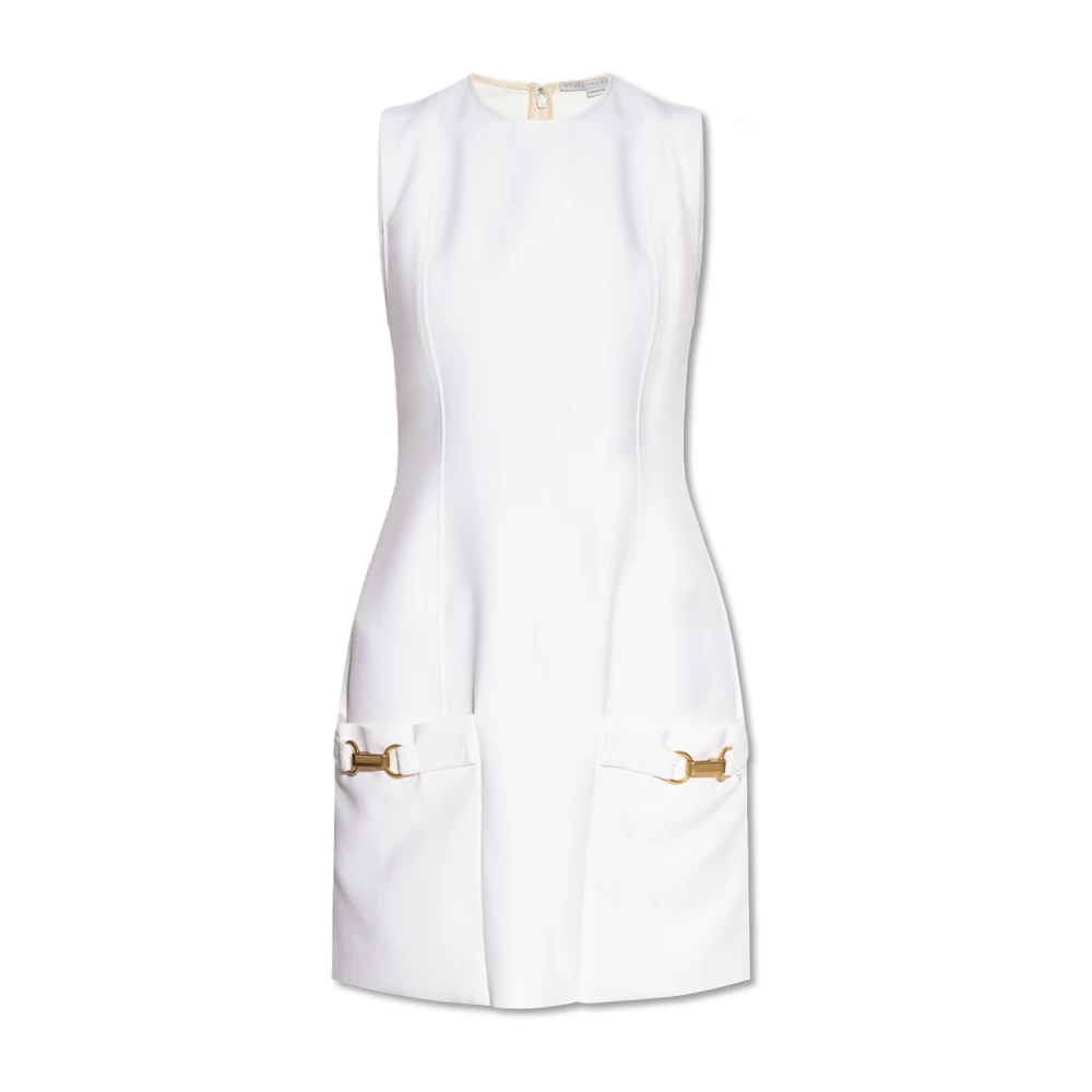 Stella Mccartney Witte Elegante Jurk Aw24 White Dames