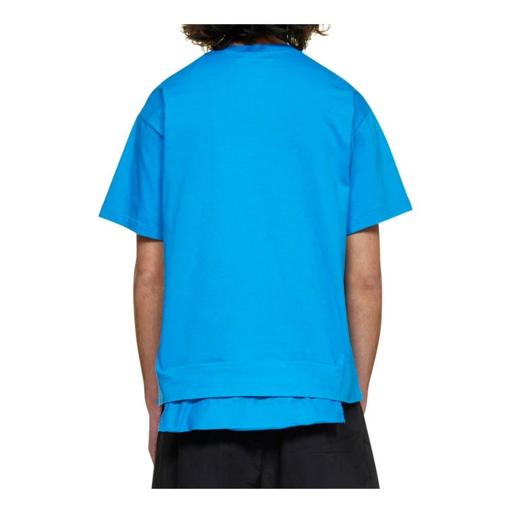 Ambush Logo Katoenen T-shirt Blue Heren