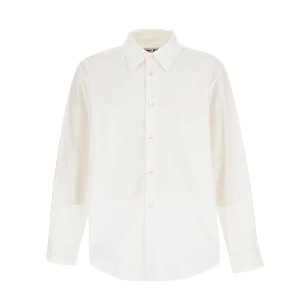 Our Legacy Men's White Casual Shirts, L, Beyond Shirt