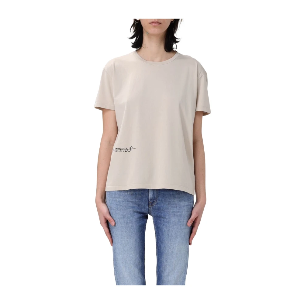 Dondup - Tops > T-Shirts - Beige - Dondup - Modalova