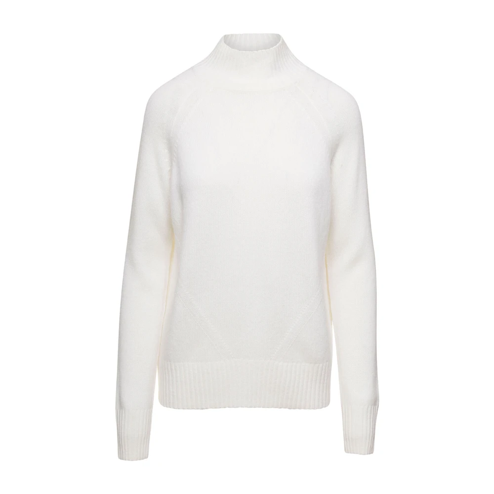 Allude Witte Mockneck Sweater White Dames
