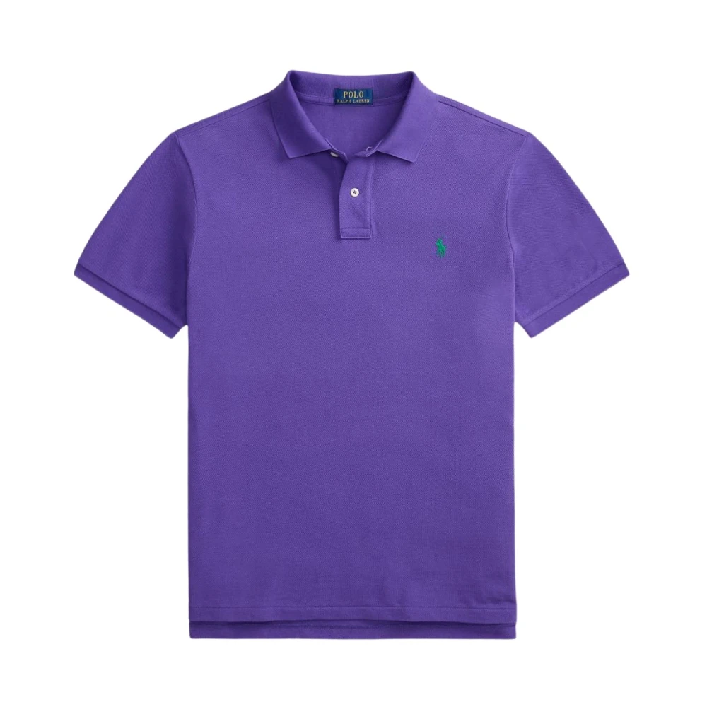 Polo Ralph Lauren Men's Purple Polo Shirts, L, Cotton Piqué Polo
