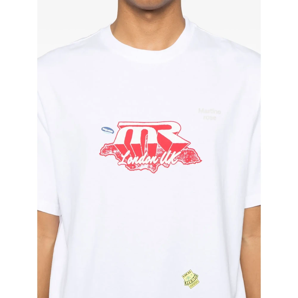 Martine Rose Witte Klassieke T-Shirt White Heren