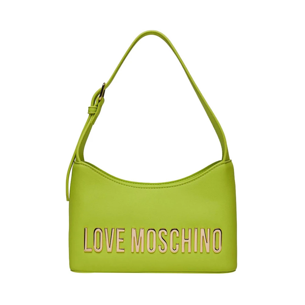 Moschino Gele Schoudertas Trendy Design Green Dames