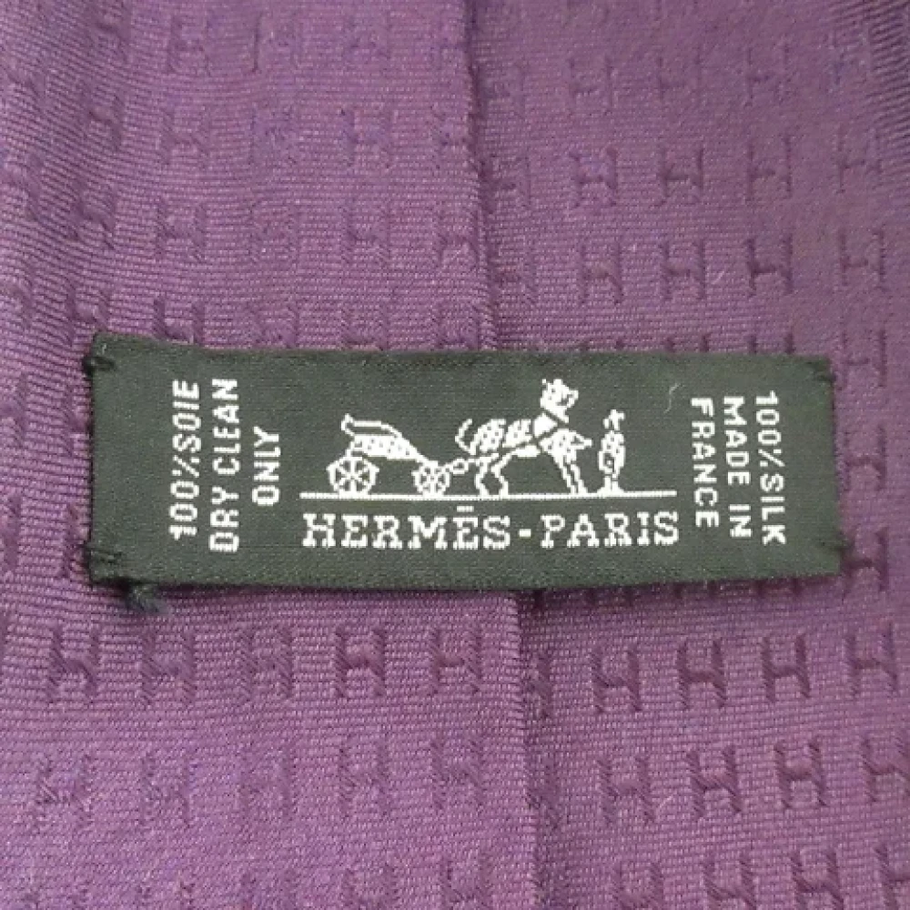 Hermès Vintage Pre-owned Silk home-office Purple Heren