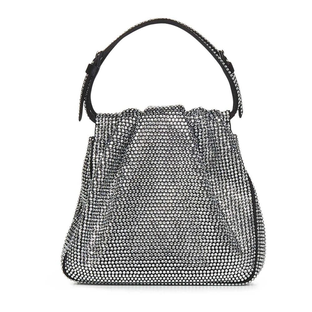 Amina Muaddi Donna Nero Borse, Taglia Unica, New,