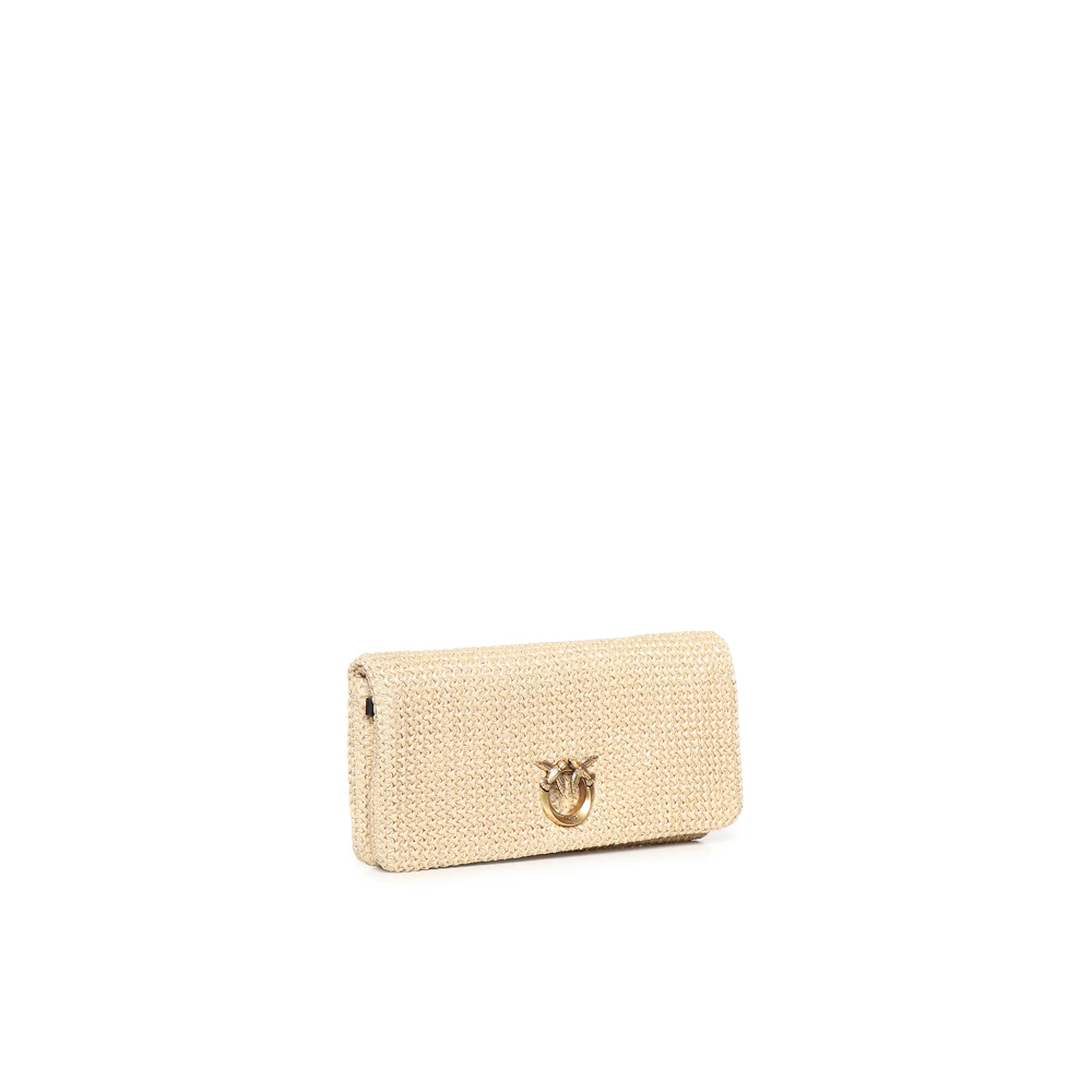 Pinko Women's Beige Clutches, One Size, Love Bag Borse