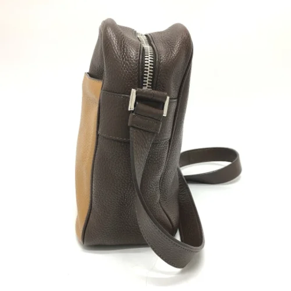 Prada Vintage Pre-owned Leather prada-bags Brown Dames