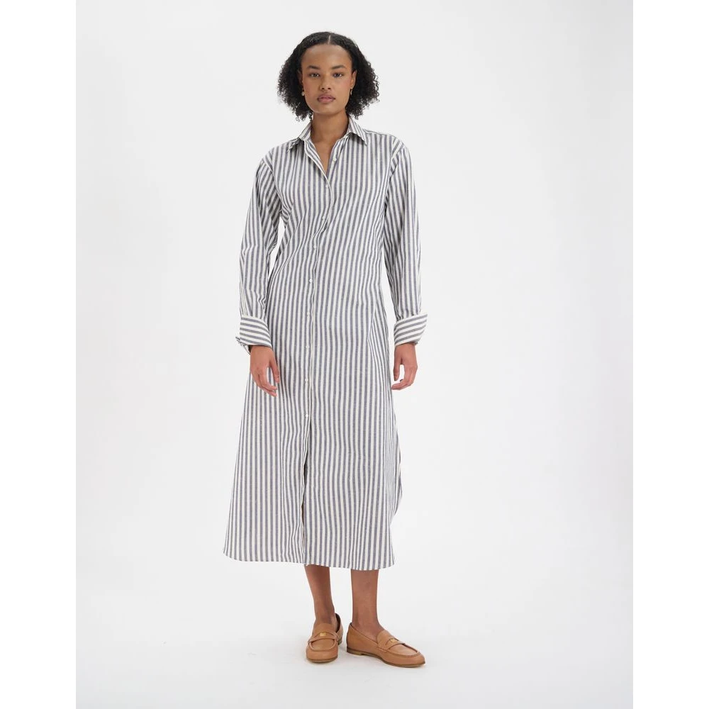 Ines De La Fressange Paris Douglas katoenen jurk Blue Dames