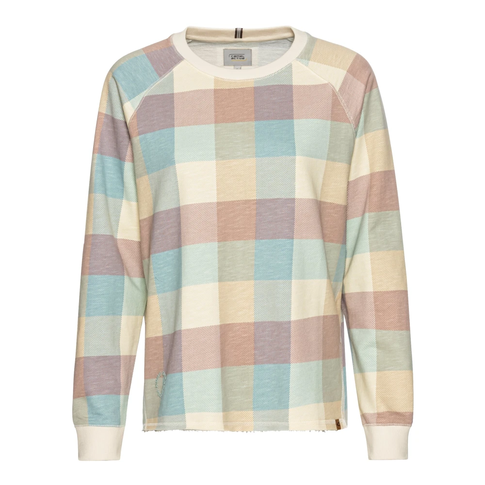 Camel active Geruite Sweatshirt Multicolor Dames