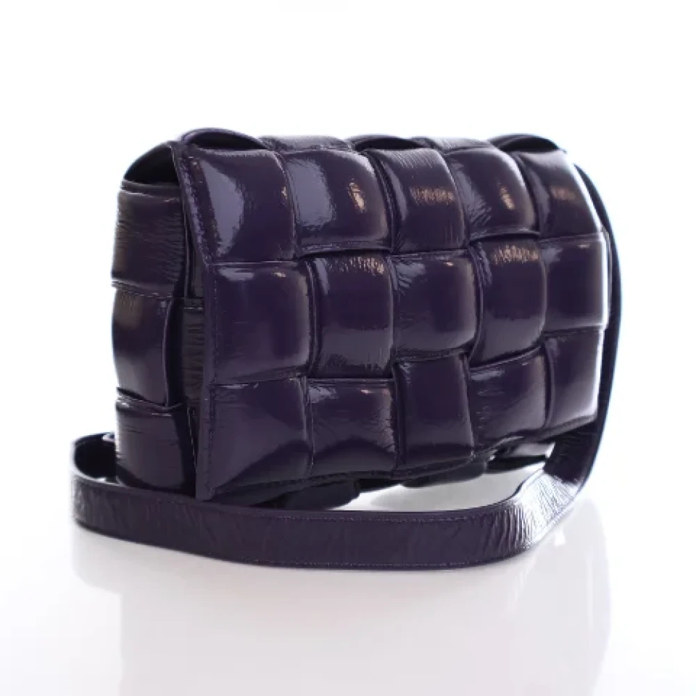 Bottega Veneta Vintage Pre-owned Leather shoulder-bags Purple Dames