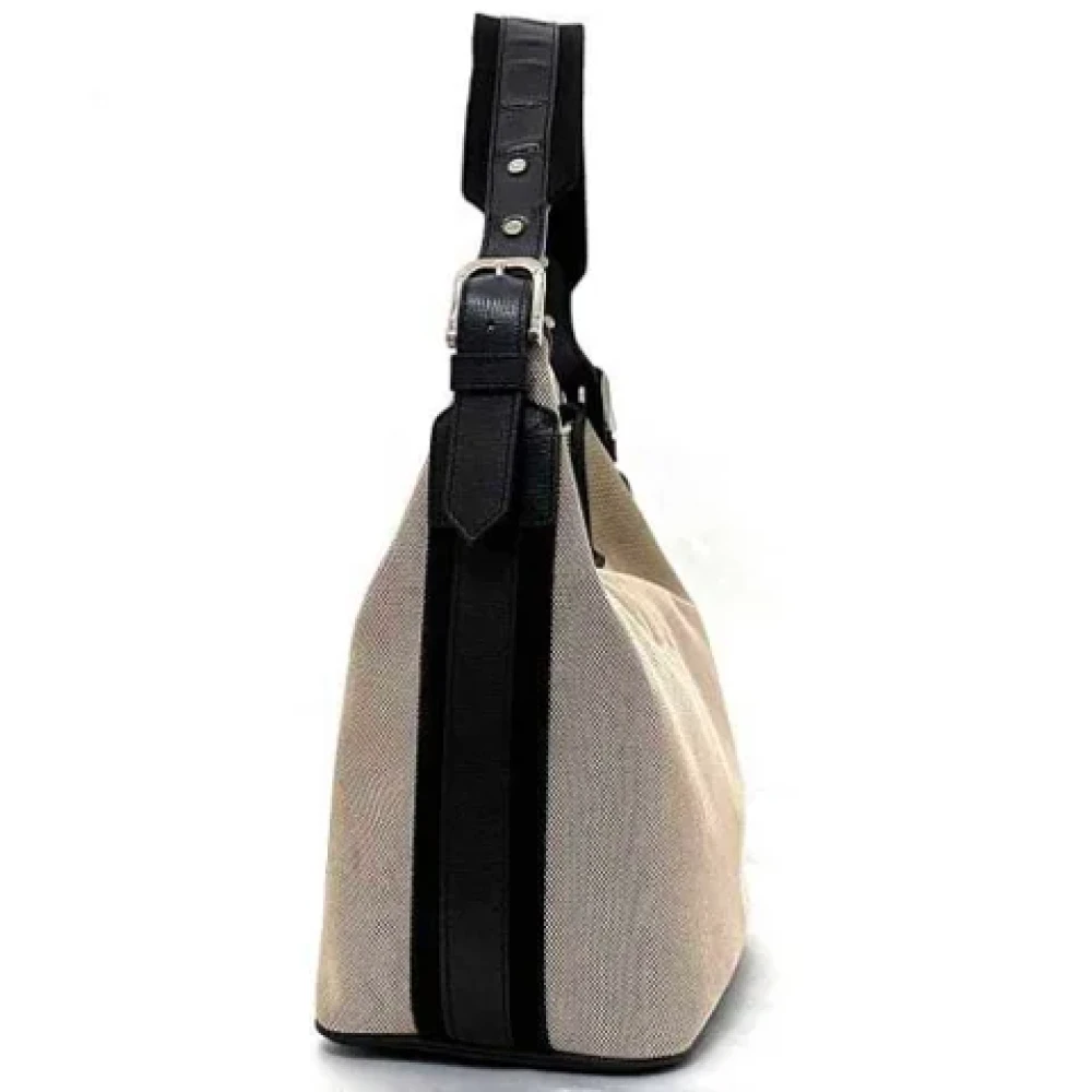 Burberry Vintage Pre-owned Fabric shoulder-bags Beige Dames