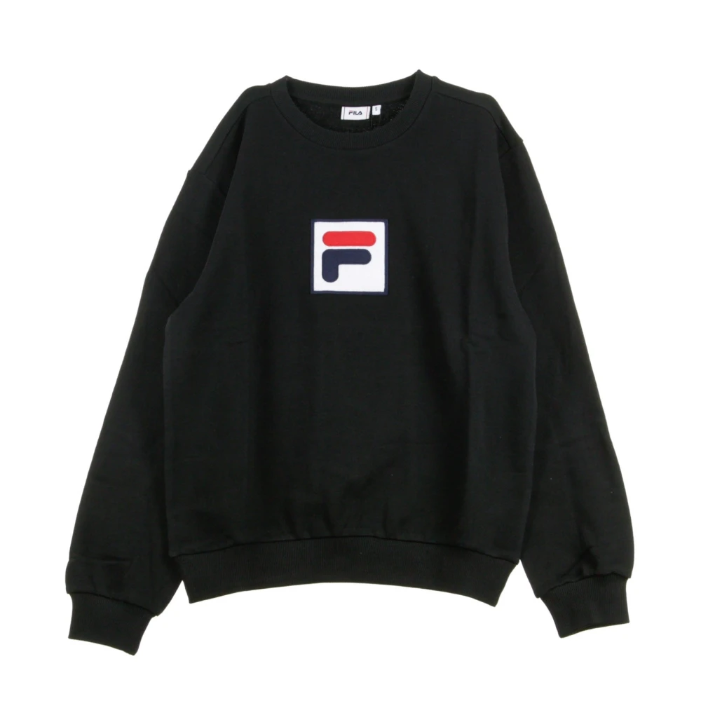 Fila Zwarte Crewneck Sweatshirt voor Mannen Black Heren